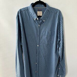 Fat Face Blue Check XXL Men's Button Down Shirt   100% Cotton